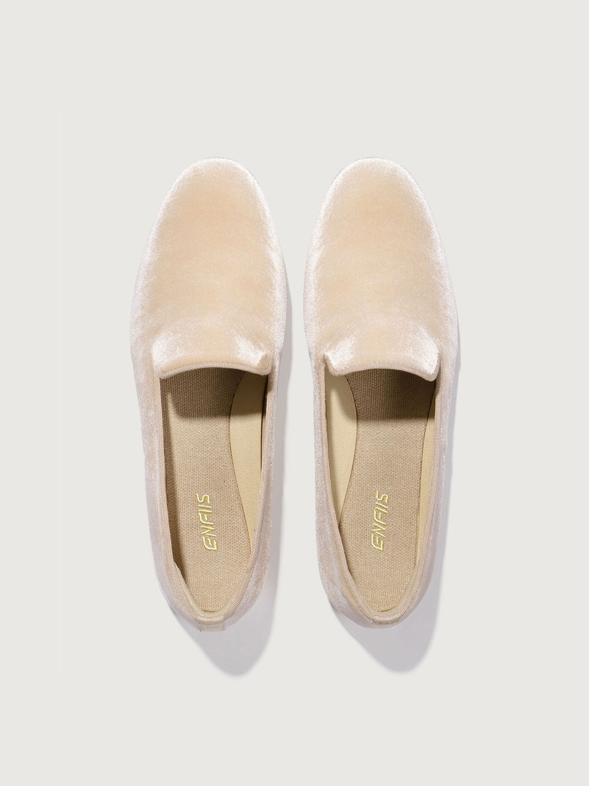 Silk velvet loafer shoes Flats - ENFIIS
